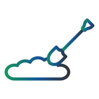 Kürek. Web simgesi basit tasarım