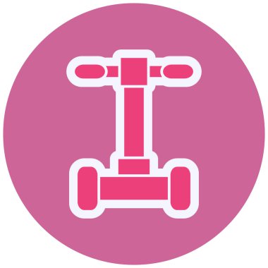 vector illustration of modern Segway icon