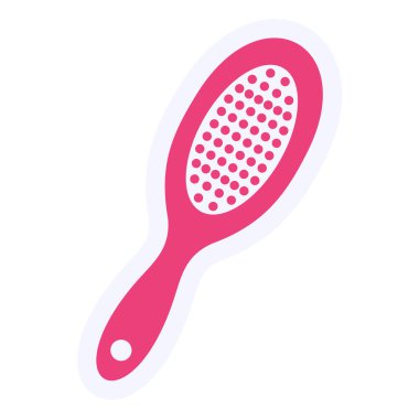 vector illustration of Hair Brush