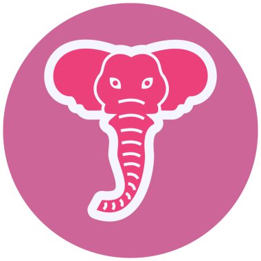 Elephant  web icon vector illustration