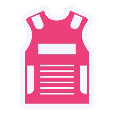 Bulletproof Vest icon. simple illustration 