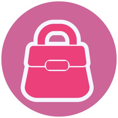 El çantası. Web simgesi basit illüstrasyon