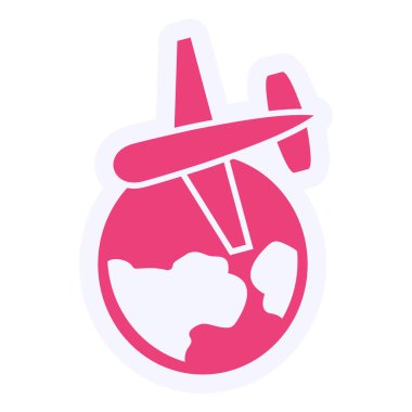 seyahat simgesi vektör çizimi