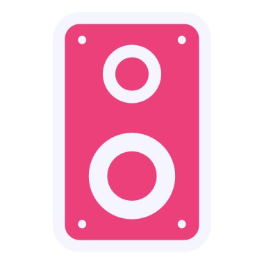 Konuşmacı. Web simgesi basit illüstrasyon