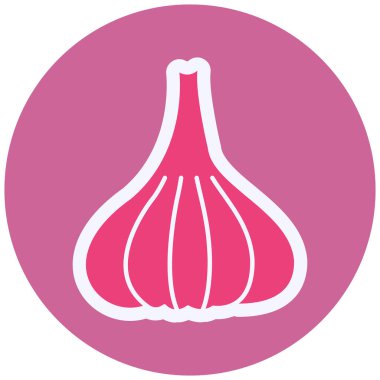 Sarımsak Vektörü Simge Tasarımı 