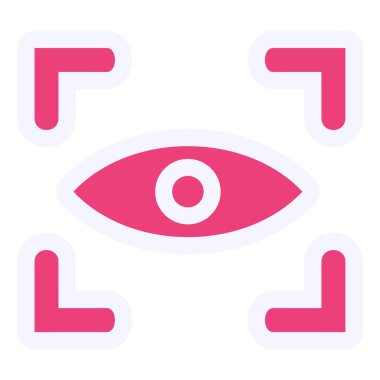 Retina. Web simgesi basit tasarım