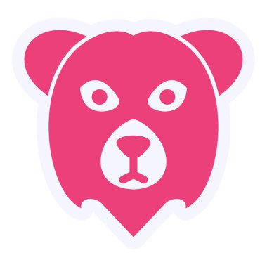 Polar Bear web icon vector illustration