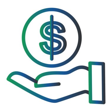 dollar symbol icon, vector illustration. Loan