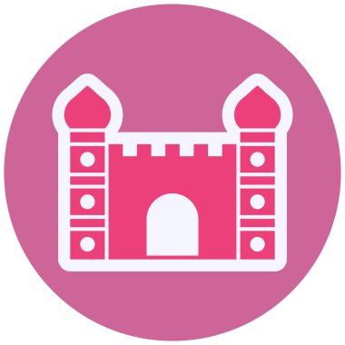 Minaret web icon vector illustration 