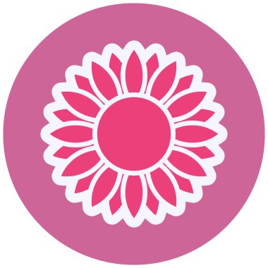 Çiçeğin vektör illüstrasyonu