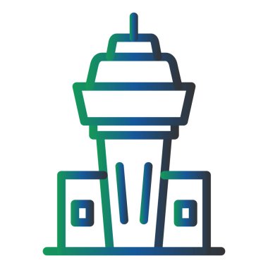 kontrol kulesi simge vektör çizim