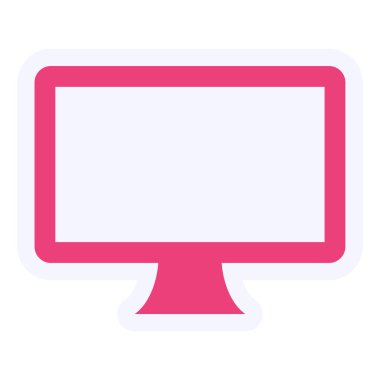 Lcd Vektör Şekil Simgesi Tasarımı 