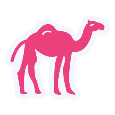 Camel web icon vector illustration 