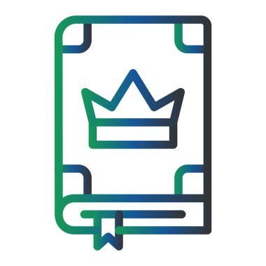 Kitap simgesinin vektör illüstrasyonu 