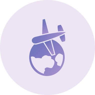 seyahat simgesi vektör çizimi