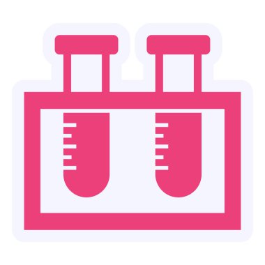 test tube, web illustration icon