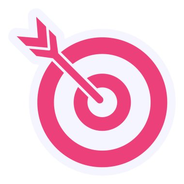 Hedef. Web simgesi basit illüstrasyon 