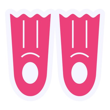 Fins  web icon vector illustration