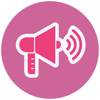 web simple illustration of megaphone icon