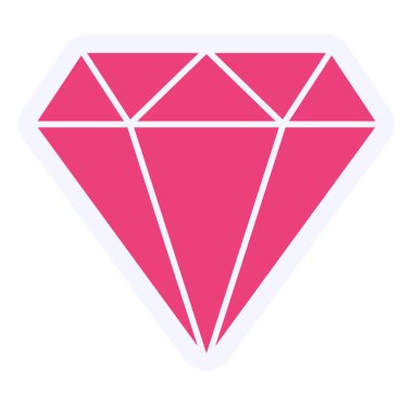 Elmas vektör simgesi modern illüstrasyon 