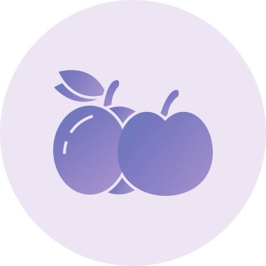 Damson Vector lyph Icon Design