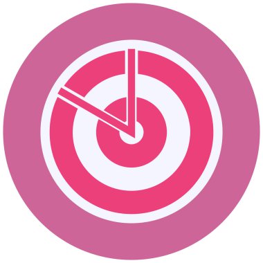 Hedef. Web simgesi basit illüstrasyon