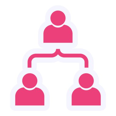 business people vector icon modern simple illustration. Collaborative 