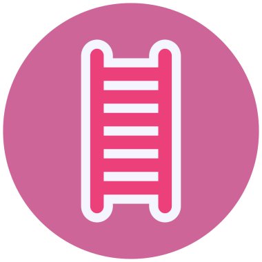 Merdiven Vektörü Kabartma Simgesi Tasarımı 