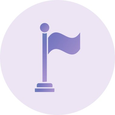 bayrak ikonu vektör illüstrasyonu 