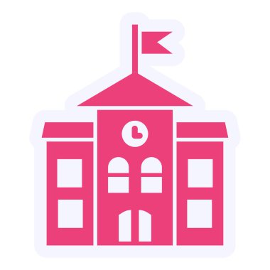 Üniversite. Web simgesi basit tasarım