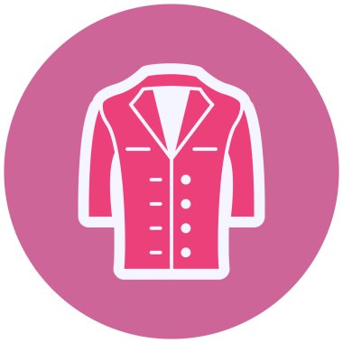 Polis üniforması simgesi, vektör illüstrasyonu