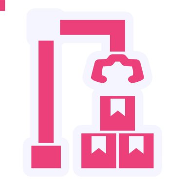 Üretim Vektörü Kabartma Simgesi Tasarımı