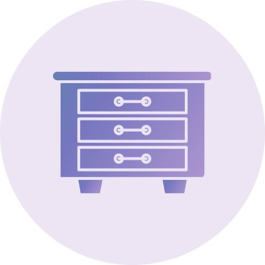 Dresser web icon vector illustration