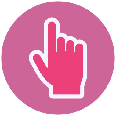 Pointing Hand web icon vector illustration