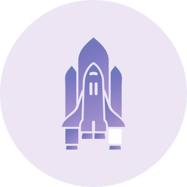 rocket launch. simple design. Space Shuttle