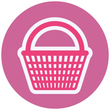 shopping basket icon, simple illustration