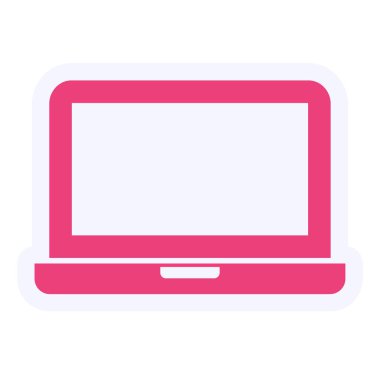 Laptop Vektör Simge Tasarımı