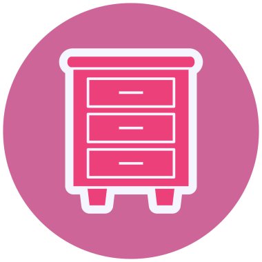 Drawers web icon vector illustration