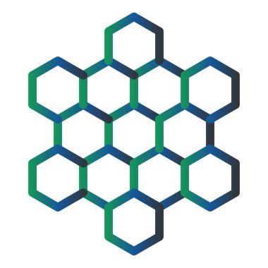 bal peteği ikonu vektör illüstrasyonu 