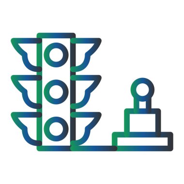 road traffic lights vector icon. Traffic Control