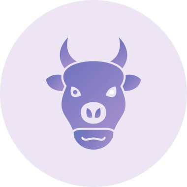 Bison  web icon vector illustration
