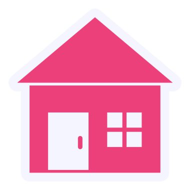 Ev simgesinin vektör illüstrasyonu