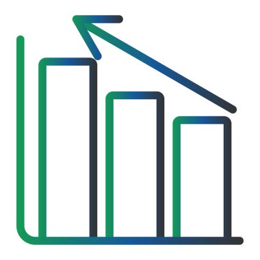 bar chart. simple illustration. Profit