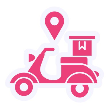 Tracking Vector Glyph Icon Design