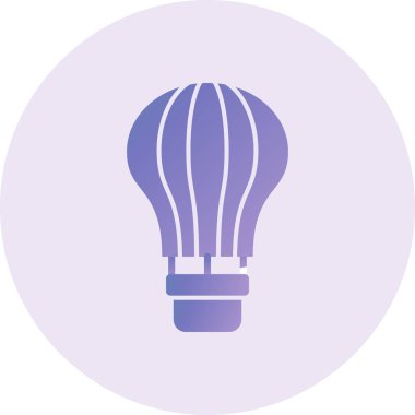 hot air balloon. web icon simple illustration