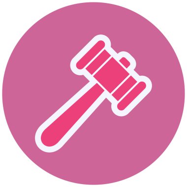 Çekiç ikonu vektör illüstrasyonu