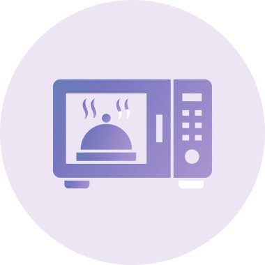 microwave oven. simple web illustration