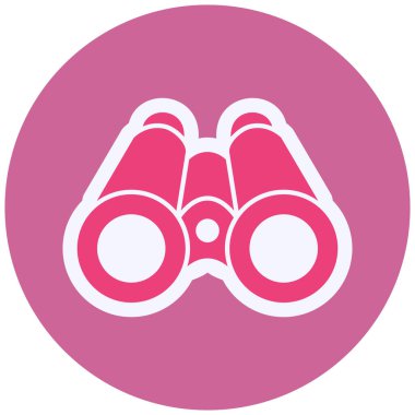 Binocular web icon vector illustration