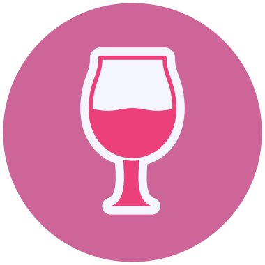 wine glass. simple illustration. Goblet 