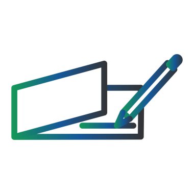 Kitap simgesinin vektör illüstrasyonu 